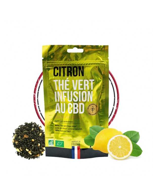 Image représentant l'infusion CBD Citron The Vert de la marque Rest in Tiiz.
