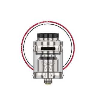 Visuel 1 de l'atomiseur Dead Rabbit Solo RTA couleur silver.
