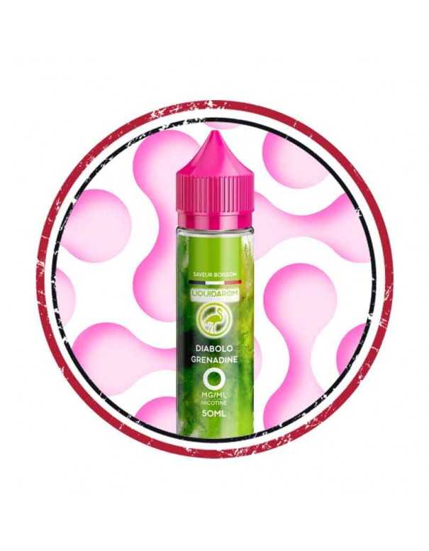 Visuel du e-liquide Diabolo Grenadine au format 50ml.