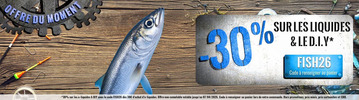 Aucune R&eacute;duction Vap'Expert ! -30% sur aucun liquide...