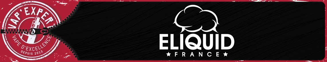 Bannière principale de la marque ELIQUID FRANCE, partenaire de VAP'EXPERT