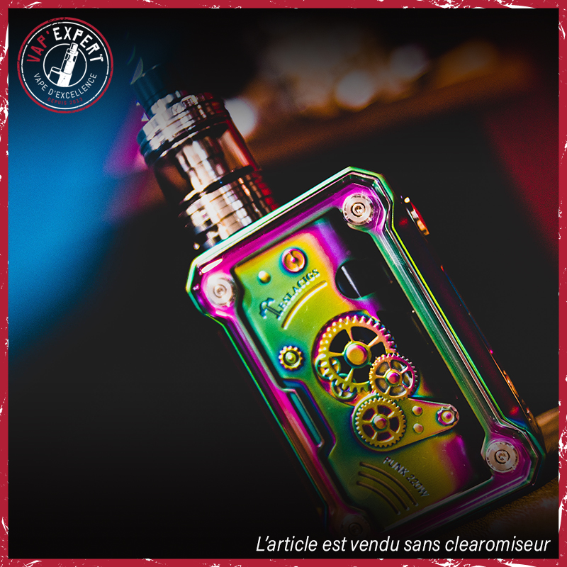 Cette image représente une deuxième photo ambiance de la e-cigarette Punk 220W de la marque Teslacigs