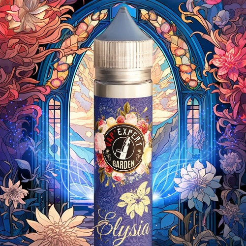 Repr&eacute;sentation du E-Liquide Elysia de la gamme garden de Vap'Expert