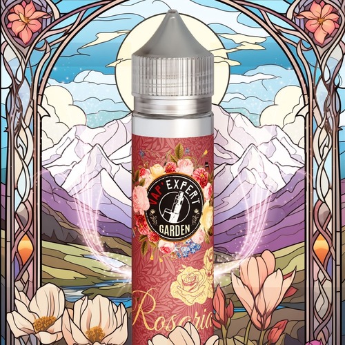 Repr&eacute;sentation du E-Liquide Rosaria de la gamme garden de Vap'Expert