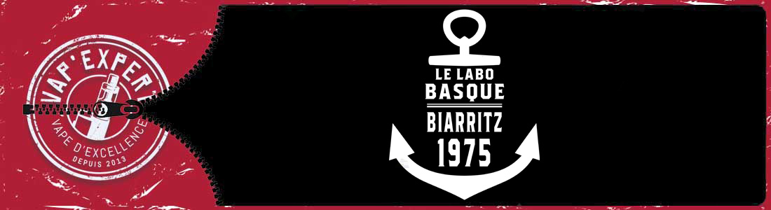 Bannière présentant le fabricant d'e-liquides LE LABO BASQUE.