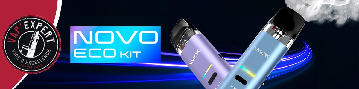 Bannière de présentation de la Novo Eco de chez Smok.