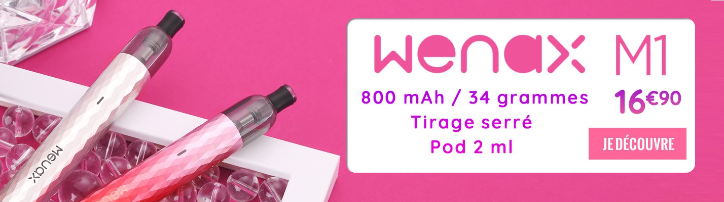 Découvrez le Kit Wenax M1 de la marque Geek Vape.